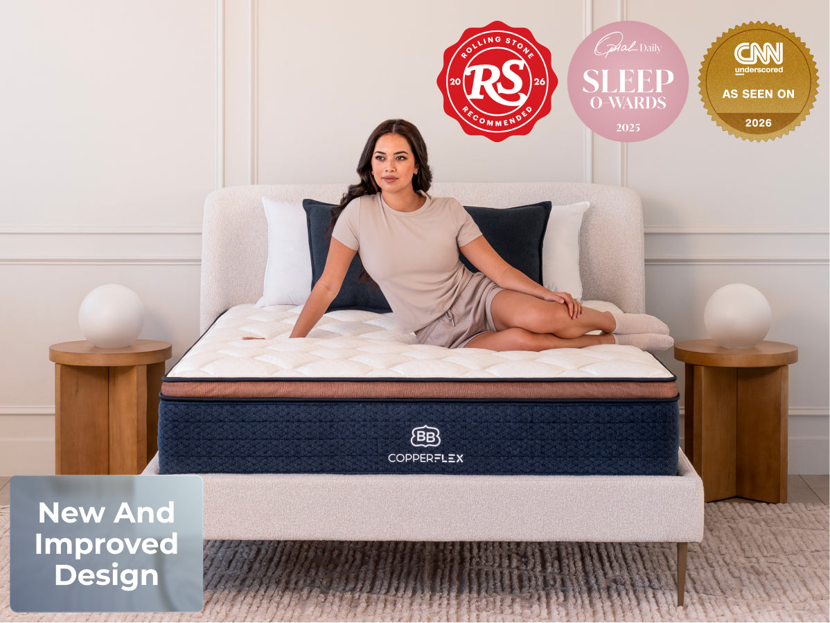 Brooklyn Bedding CopperFlex Pro Hybrid in a bedroom