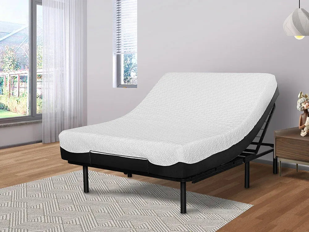 Sleeptone G50 adjustable base with the head raised